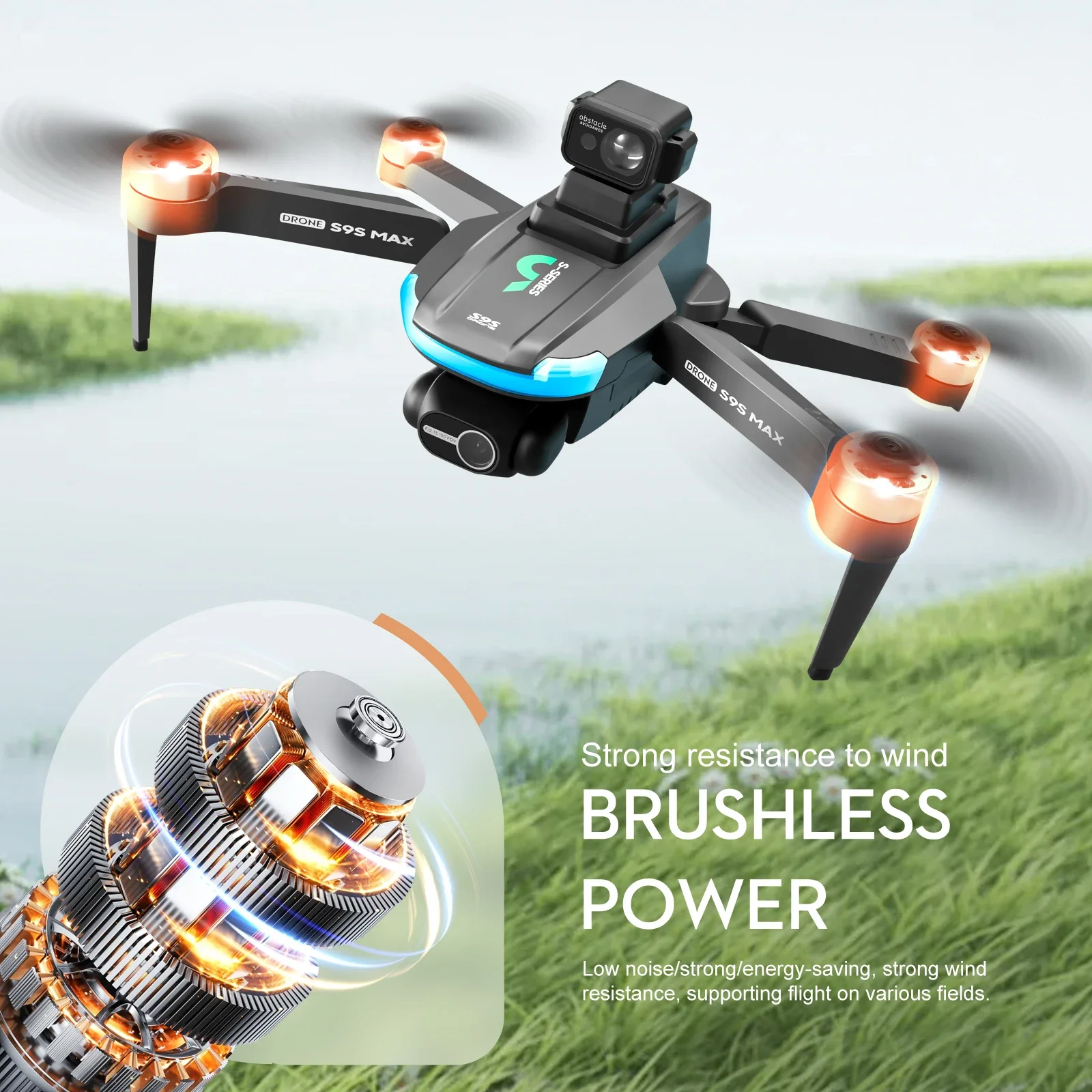 NEW S9S MAX MINI Drone 4K 2-Ax - Drone Camera 4K 评论和价格