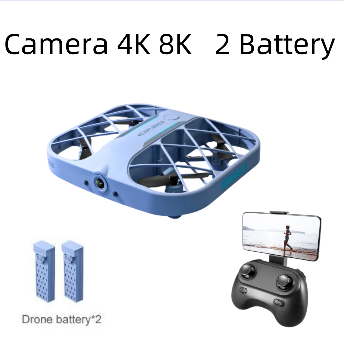 JJRC H107 FPV RC Drone with 2  - Drone Camera 4K 评论和价格